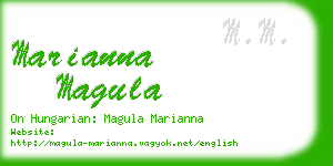 marianna magula business card